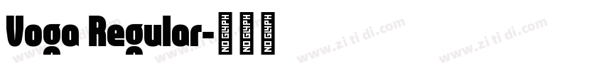 Voga Regular字体转换